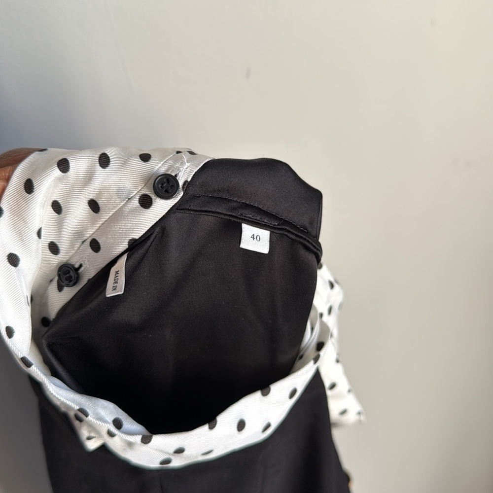 SANDRO SHORT DRESS WITH POLKA DOT TIE - Picture 12 of 15